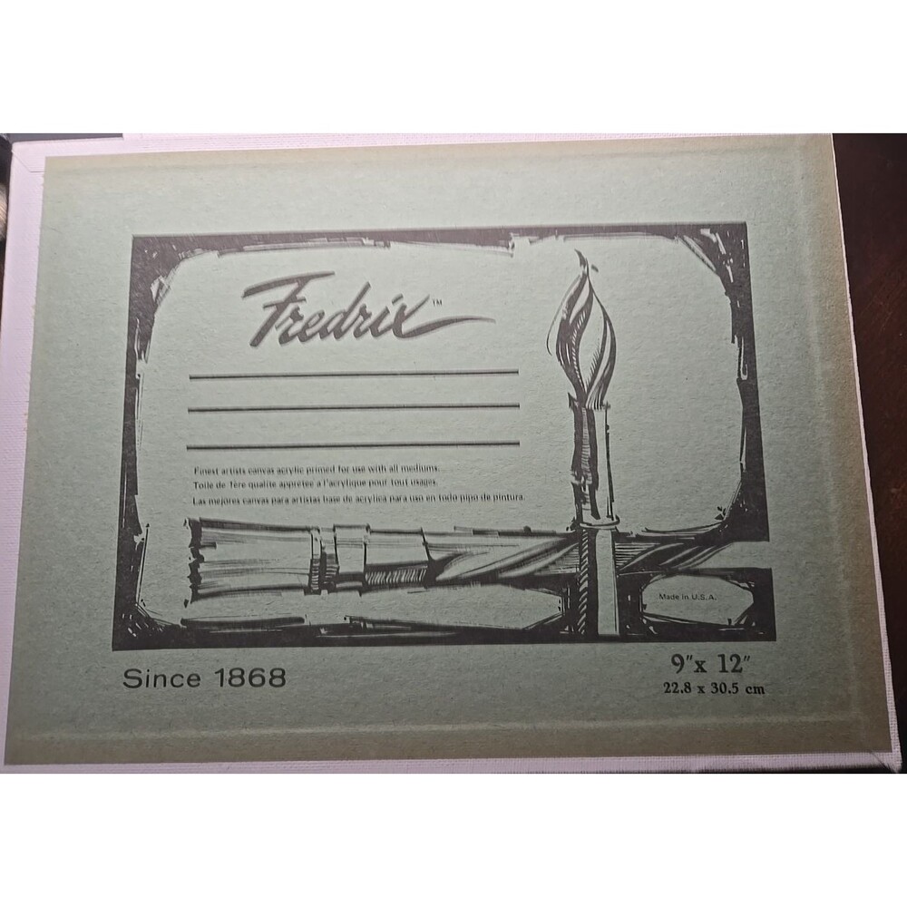 Fredrix Artist Canvas Panel Boards 3-Pack  9" x 12" Acrylic Primed White